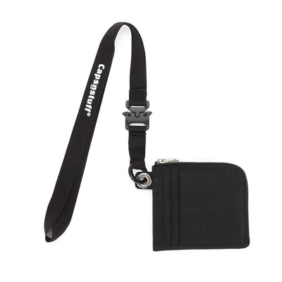 metal_buckle_necklace_wallet_holder_black