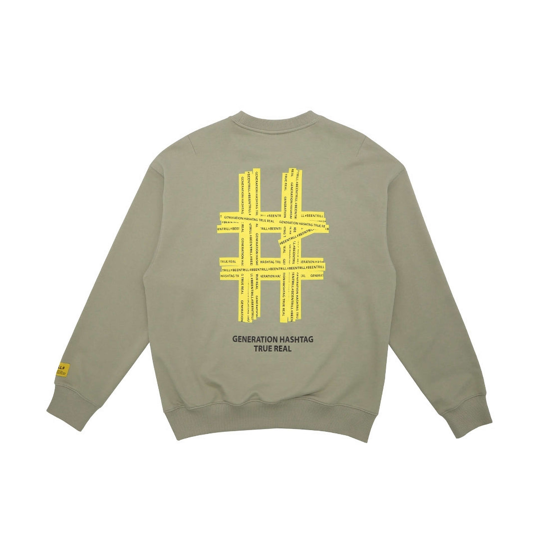 B.TRILL■Scripted sweatshirt ■送料込 Men's & Women's Comfortable Crewneck Oversized Sweatshirt