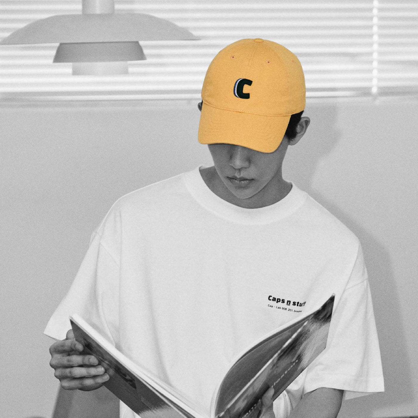 men_women_cotton_sport_hat_baseball_cap_yellow