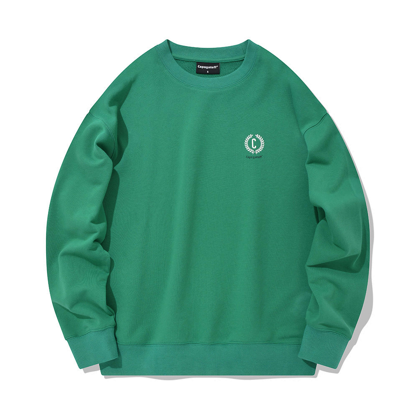 men_women_teens_comfortable_crewneck_simple_plain_sweatshirt_green