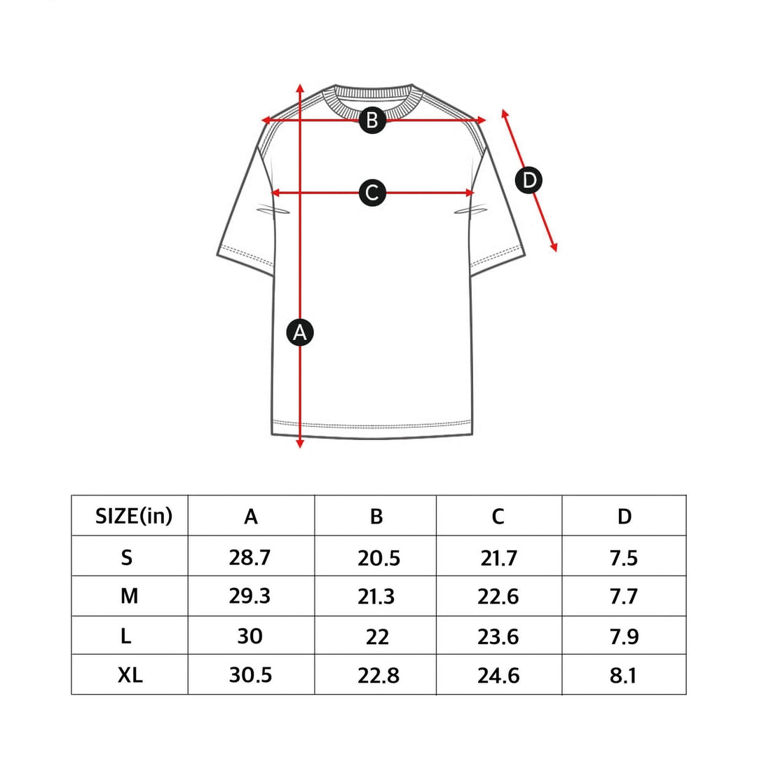 7 College Oversized Short-Sleeve T-Shirt for Men, Women