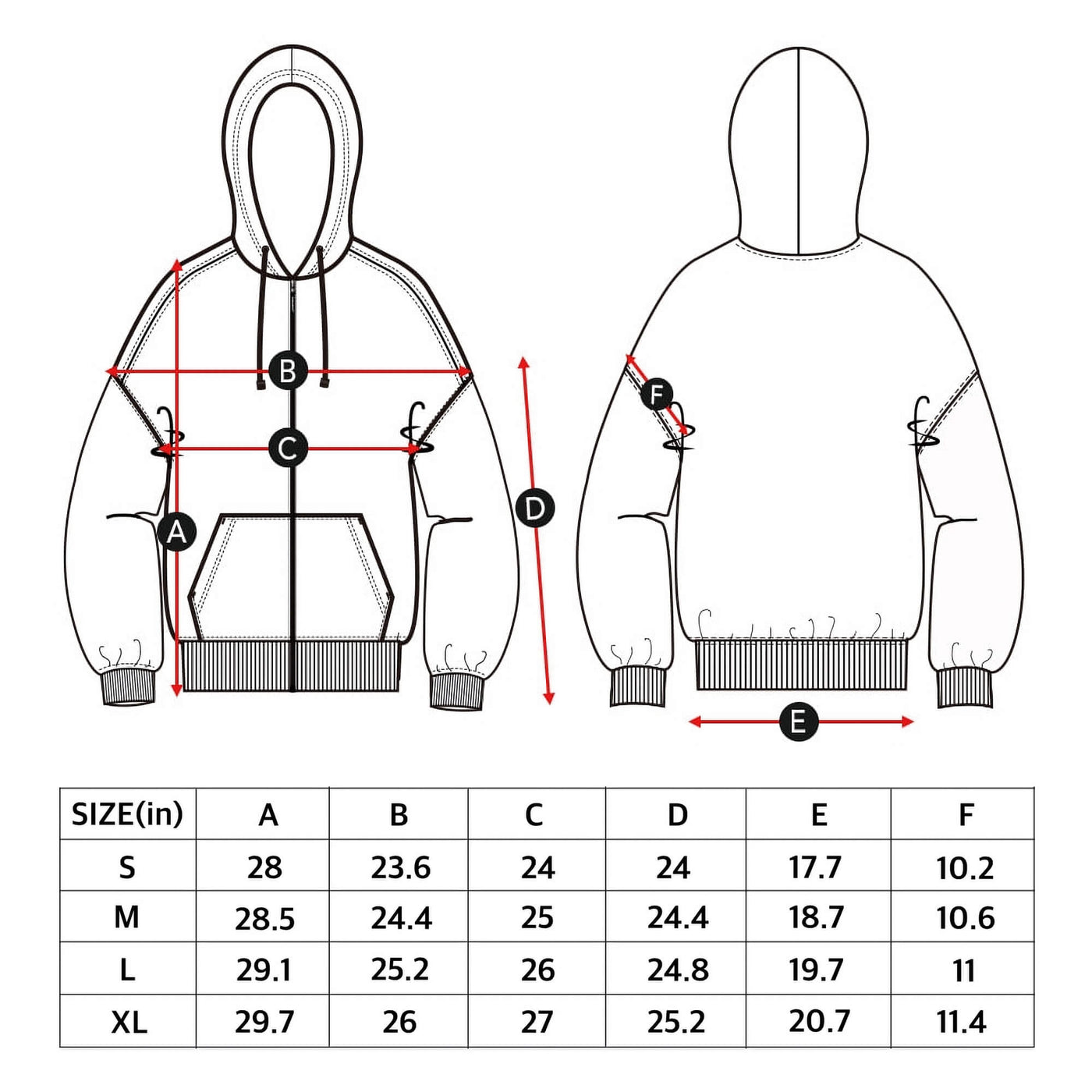 Men's & Women's Comfort Oversized Zip Up Hoodies