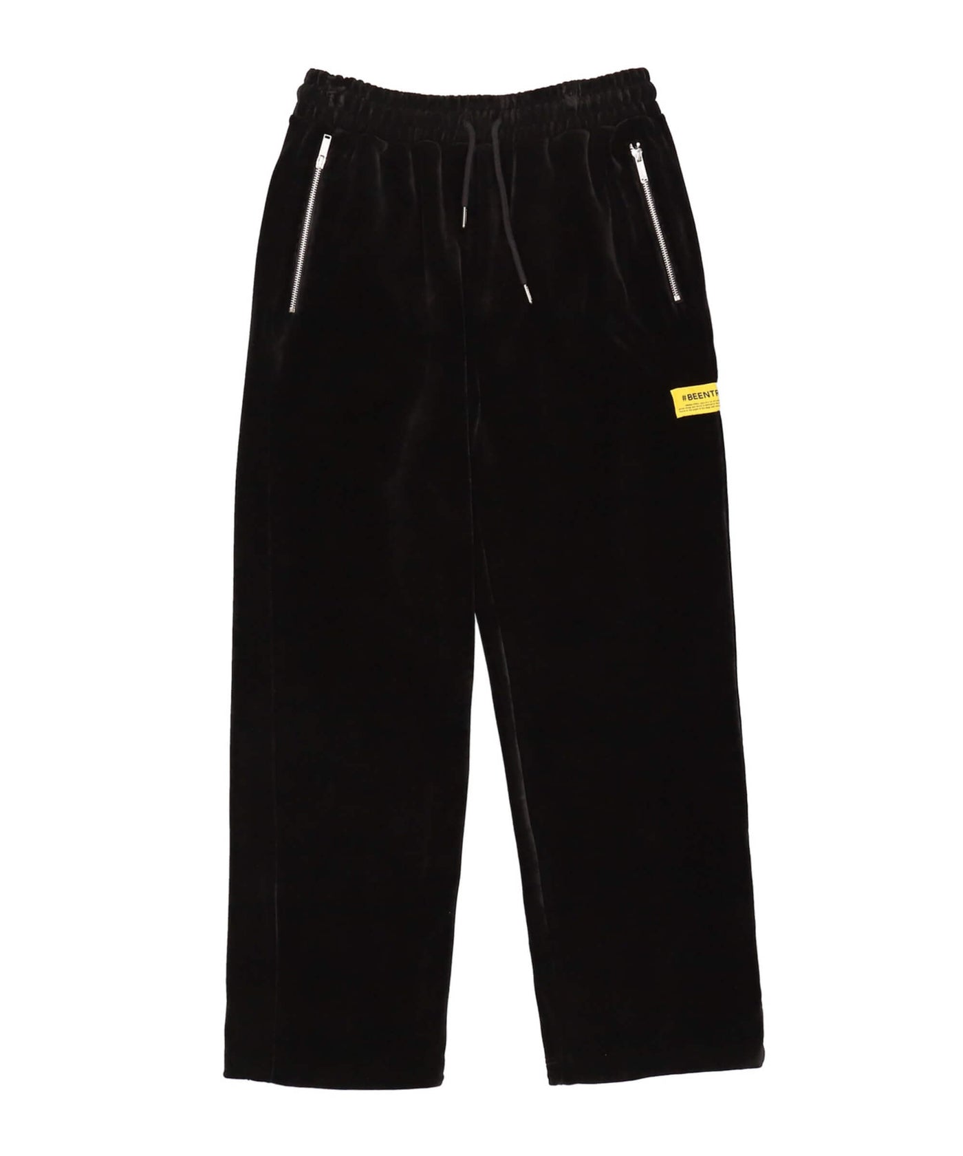 men-women-essential-comfortable-wide-loose-fit-track-chino-cargo-straight-velour-pants-black