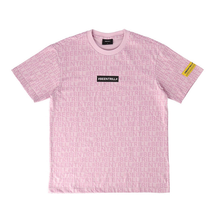 [BEENTRILL]★GALAXY LOGO COMFORT FIT SHORT SLEEVE T-SHIRT Men & Women Comfort Short Sleeve Monogram Cotton T-Shirt