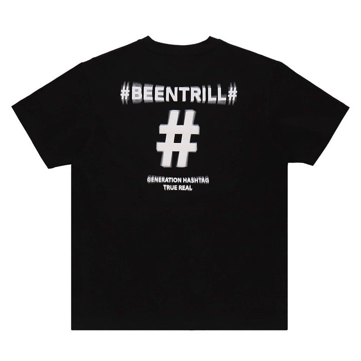 [BEENTRILL]★SHAKE SHAKE HASHTAG LONG SLEEVE T-SHIRT men_women_ladies_comfortable_s