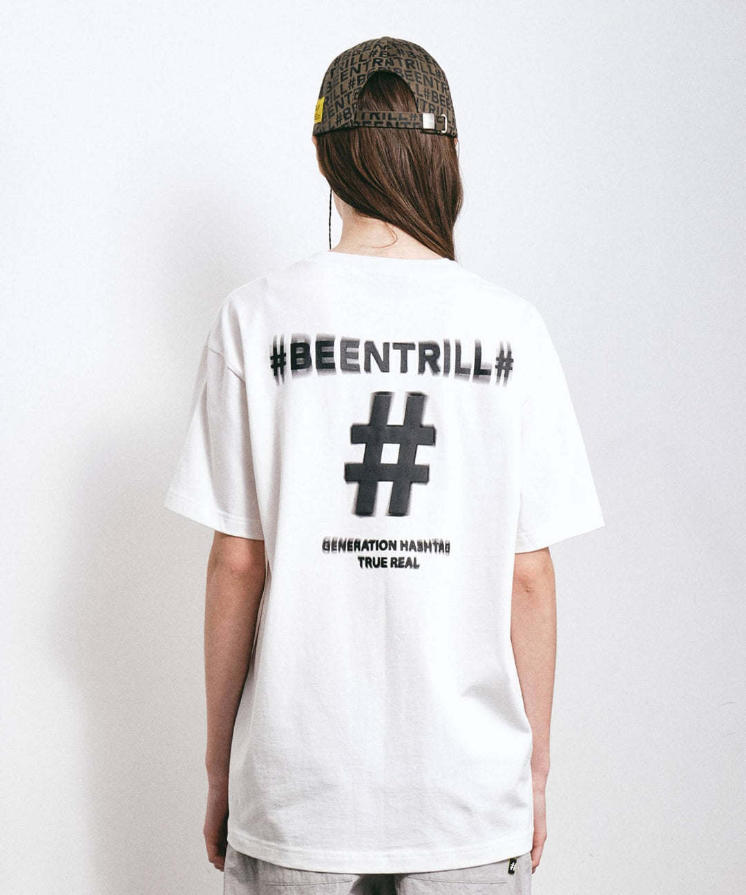 [BEENTRILL]★SHAKE SHAKE HASHTAG LONG SLEEVE T-SHIRT BEENTRILL]☆SHAKE SHAKE HASHTAG LONG SLEEVE T-SHIRT S