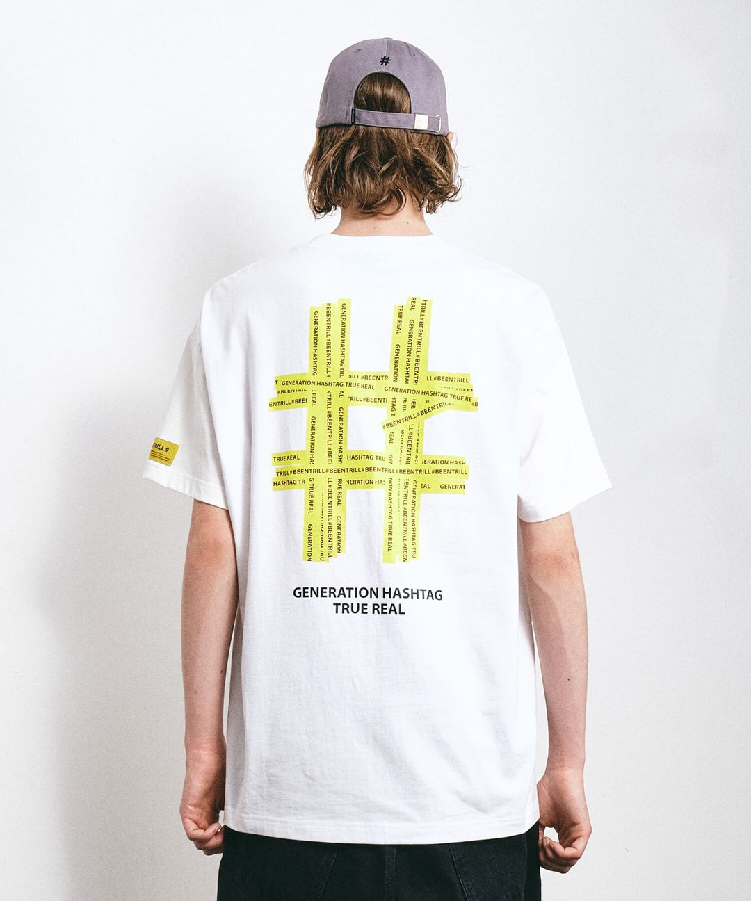 [BEENTRILL]★NEW HASHTAG LONG T-SHIRT Men's Been Trill M/L Black Graphic Long Sleeve Sweatshirt