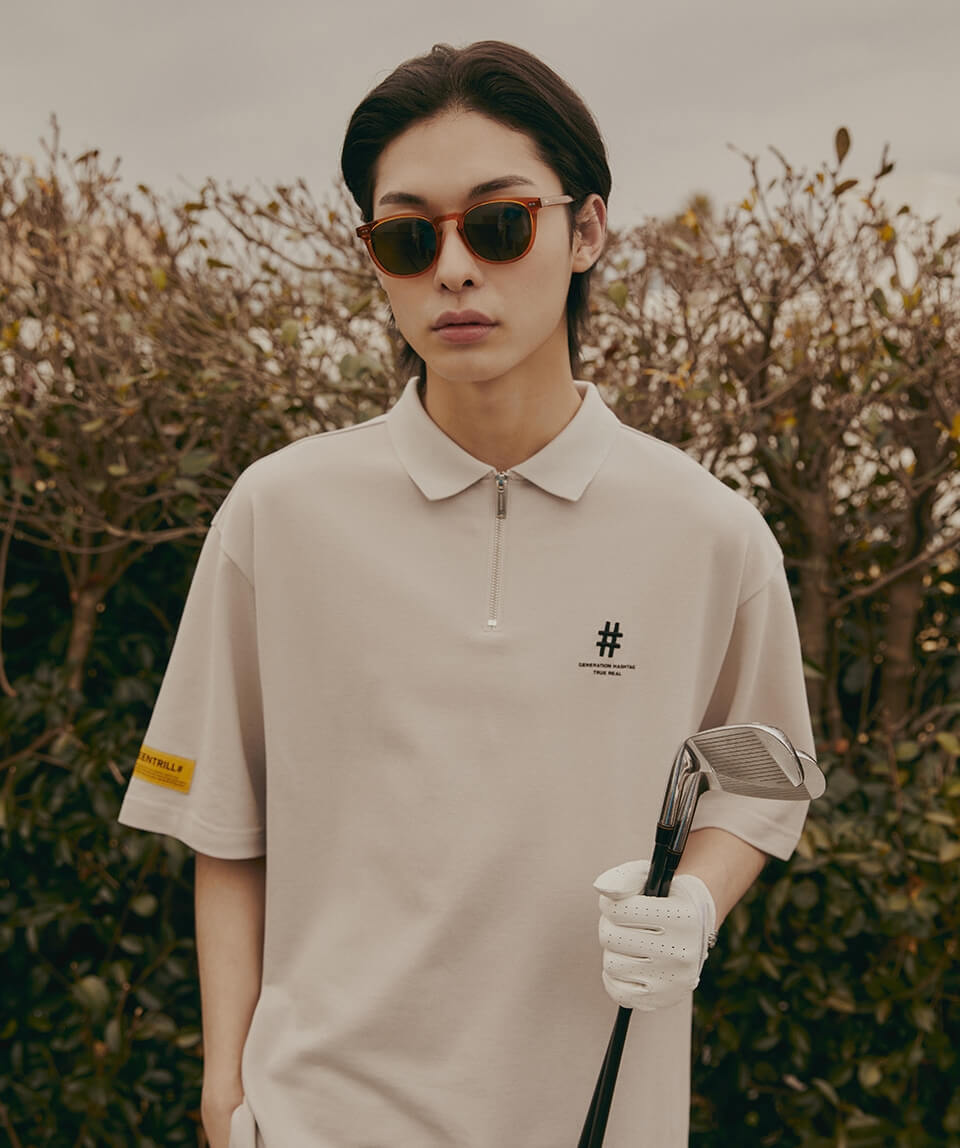 G_LINE Active Oversized PK Polo T-Shirt