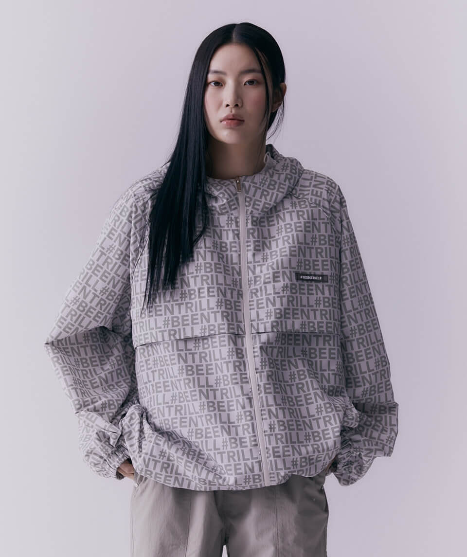 Men s Women s Oversized Windbreaker Coat Monogram Jacket BEENTRILL VINVERSE